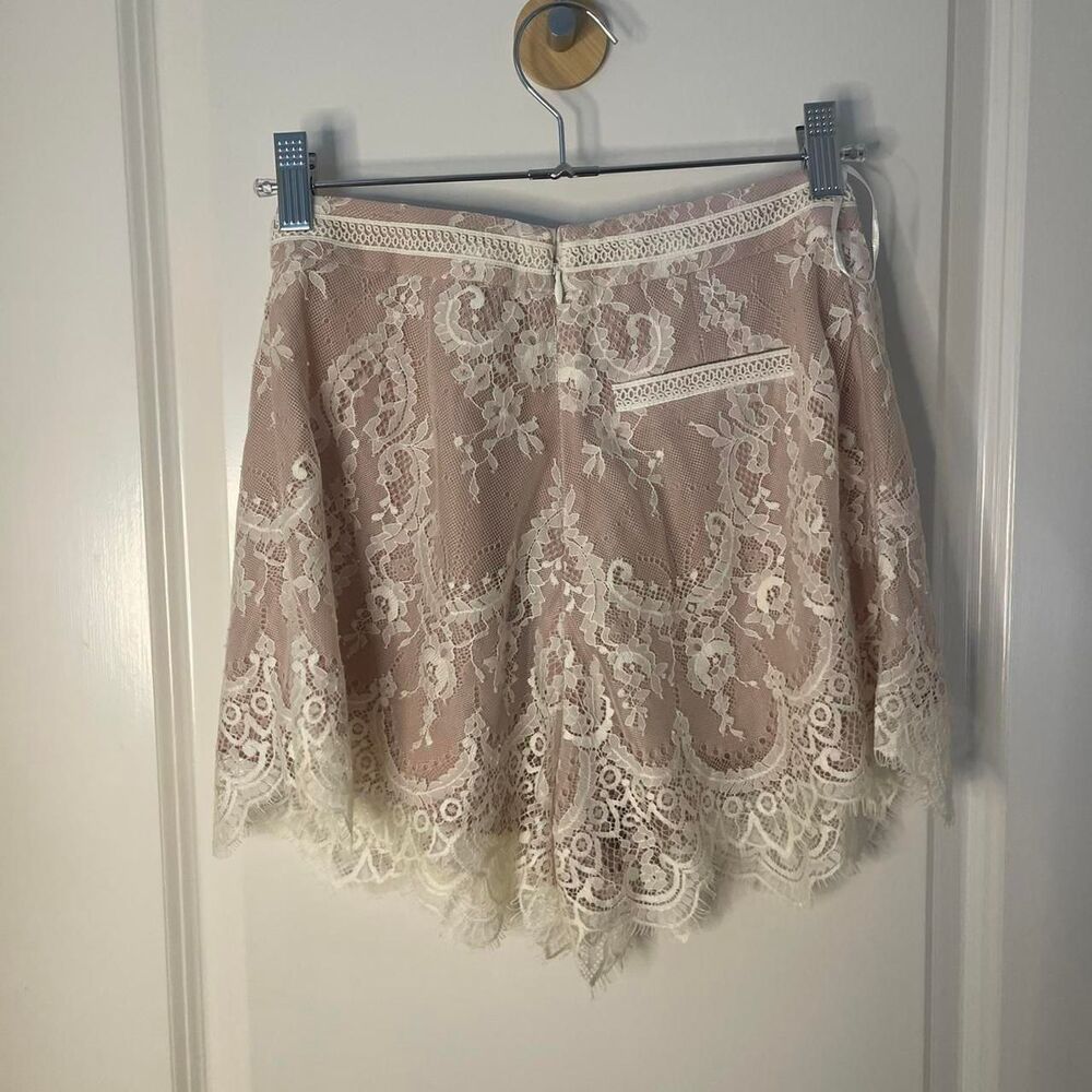 Style Stalker cream lace skorts - Picture 4 of 4